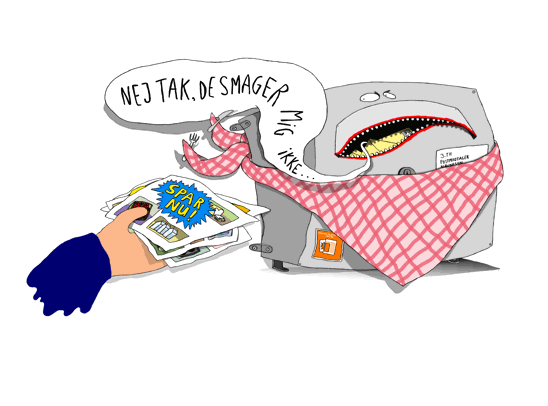 Nej tak, de smager mig ikke